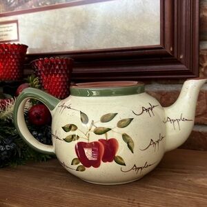 1990’s Home Interiors Apple Orchard Collection Tea Pot